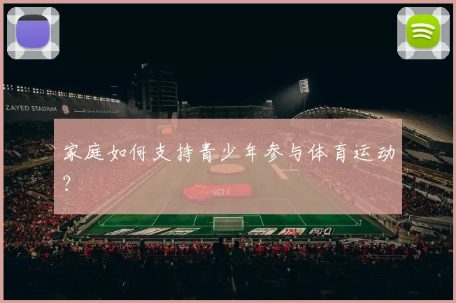 家庭如何支持青少年参与体育运动？